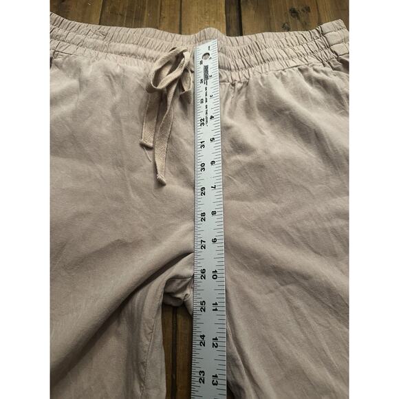 Cloth & Stone Anthropologie Women's Joggers Sz Med Beige Drawstrings 100% Tencel - Picture 9 of 12